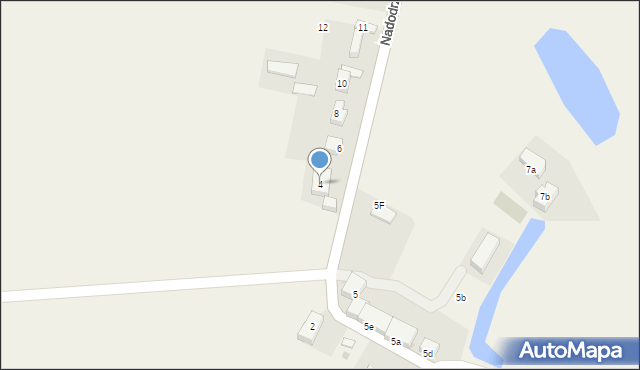 Trestno, Nadodrzańska, 4, mapa Trestno