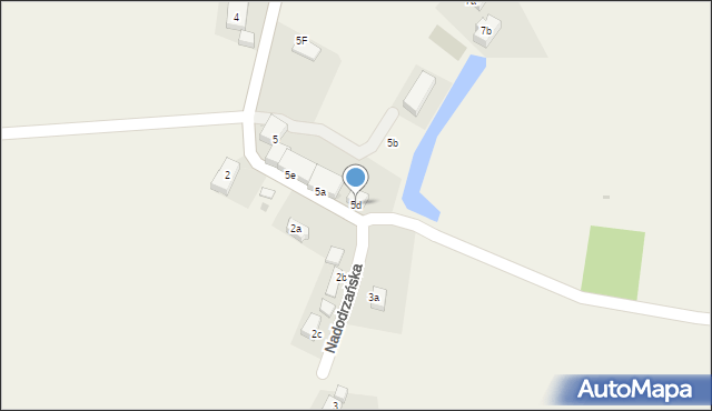 Trestno, Nadodrzańska, 5d, mapa Trestno
