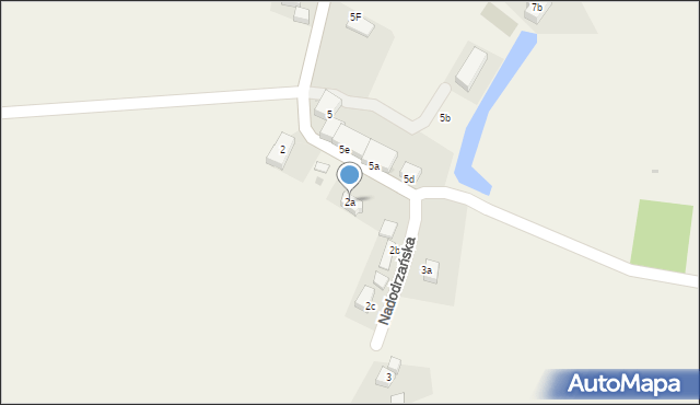 Trestno, Nadodrzańska, 2a, mapa Trestno