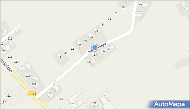 Trojanowice, Nad Strugą, 43, mapa Trojanowice