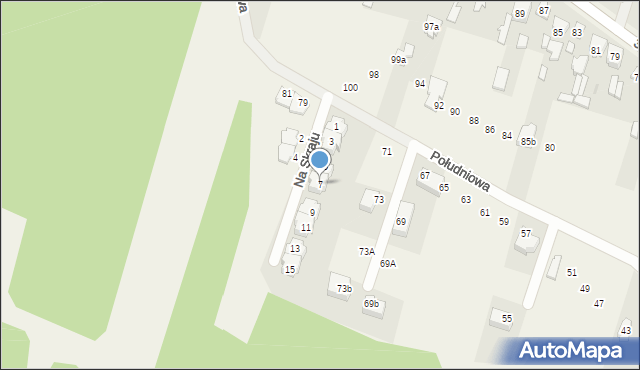 Truskaw, Na Skraju, 7, mapa Truskaw