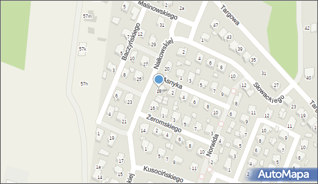 Tuliszków, Nałkowskiej Zofii, 18, mapa Tuliszków