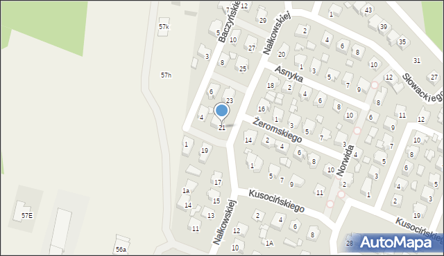 Tuliszków, Nałkowskiej Zofii, 21, mapa Tuliszków