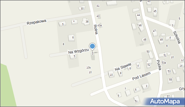 Tupadły, Na Wzgórzu, 1, mapa Tupadły