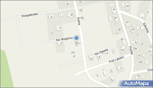 Tupadły, Na Wzgórzu, 1a, mapa Tupadły