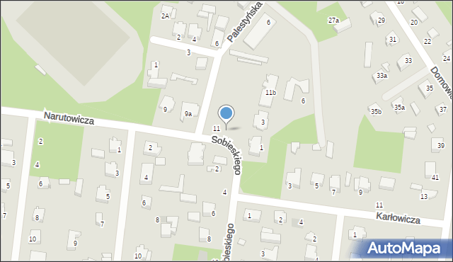 Tuszyn, Narutowicza Gabriela, 11a, mapa Tuszyn