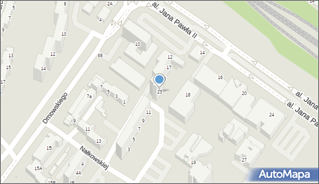 Tychy, Nałkowskiej Zofii, 13, mapa Tychów