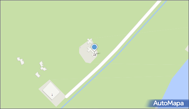 Tychy, Nad Jeziorem, 1a, mapa Tychów