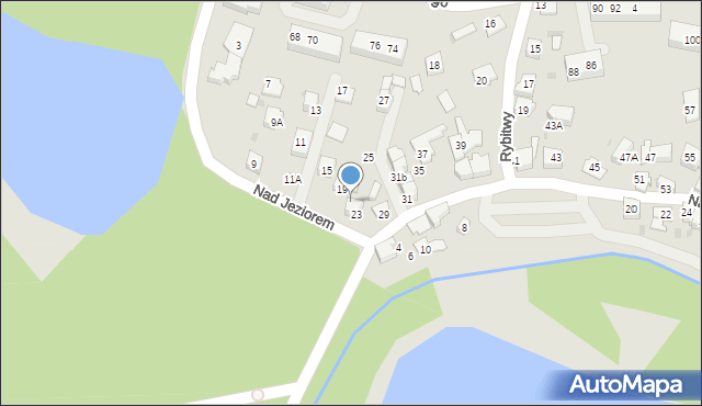 Tychy, Nad Jeziorem, 21, mapa Tych&oacute;w