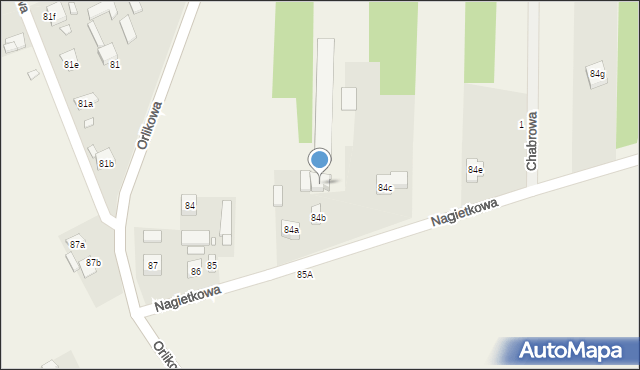 Tymienice, Nagietkowa, 15, mapa Tymienice