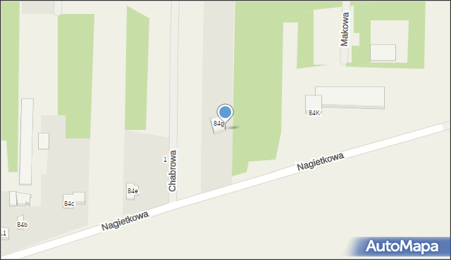 Tymienice, Nagietkowa, 27, mapa Tymienice