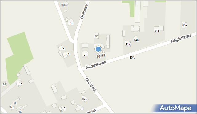 Tymienice, Nagietkowa, 3, mapa Tymienice