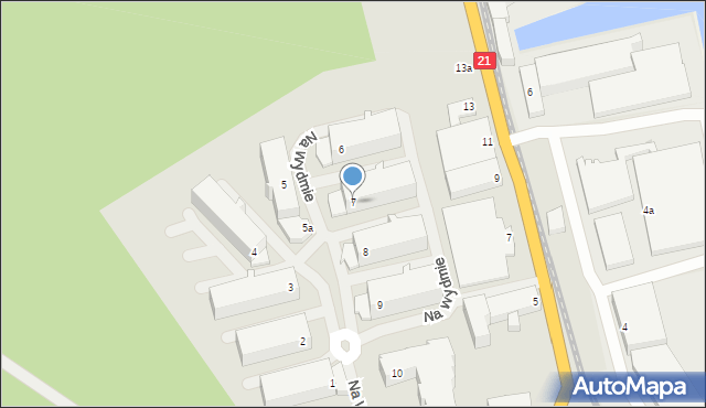 Ustka, Na Wydmie, 7, mapa Ustka