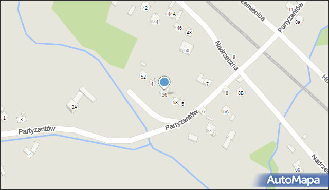 Wąchock, Nadrzeczna, 56, mapa Wąchock