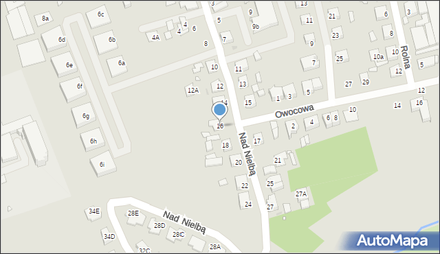 Wągrowiec, Nad Nielbą, 16, mapa Wągrowiec