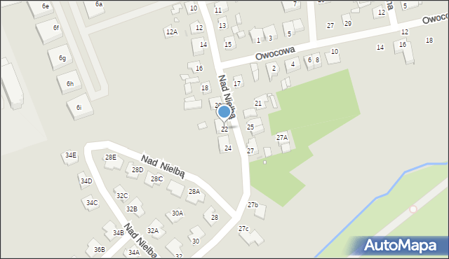 Wągrowiec, Nad Nielbą, 22, mapa Wągrowiec