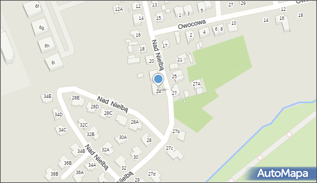 Wągrowiec, Nad Nielbą, 24, mapa Wągrowiec