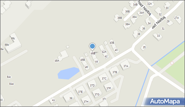 Wągrowiec, Nad Nielbą, 44B, mapa Wągrowiec