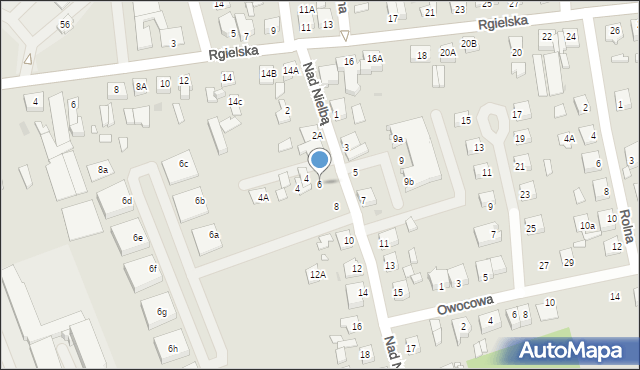 Wągrowiec, Nad Nielbą, 6, mapa Wągrowiec