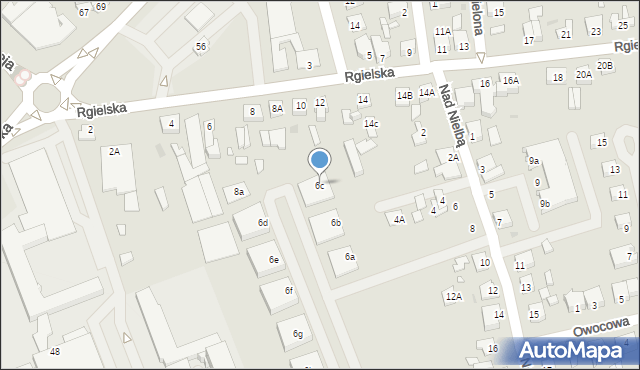 Wągrowiec, Nad Nielbą, 6c, mapa Wągrowiec