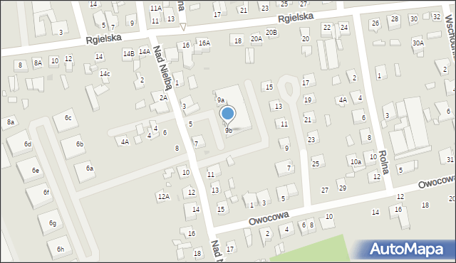 Wągrowiec, Nad Nielbą, 9b, mapa Wągrowiec