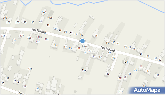 Waksmund, Na Równi, 79, mapa Waksmund