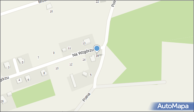 Warcino, Na Wzgórzu, 16, mapa Warcino