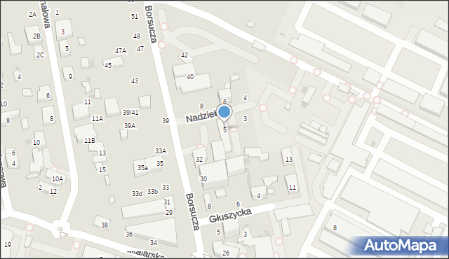 Warszawa, Nadziei, 5, mapa Warszawy