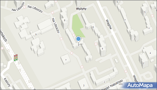 mapa warszawy pf Na Uboczu 2 (ul), 02 791 Warszawa (Ursynów)