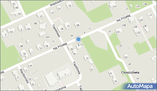 Warszawa, Na Przełaj, 8, mapa Warszawy