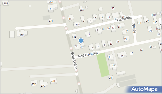 Warszawa, Nad Rzeczką, 3, mapa Warszawy