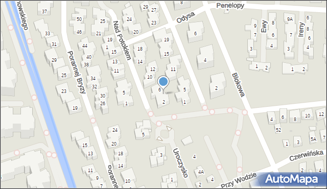 Warszawa, Nad Potokiem, 4, mapa Warszawy