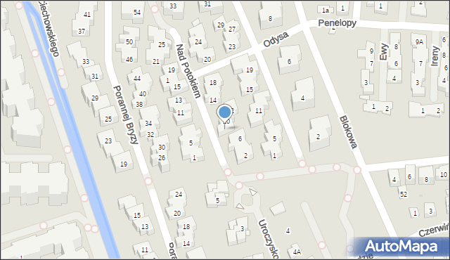 Warszawa, Nad Potokiem, 8, mapa Warszawy