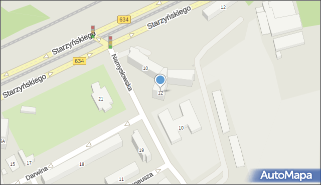 Warszawa, Namysłowska, 12, mapa Warszawy