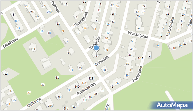 Warszawa, Narcyzowa, 6, mapa Warszawy