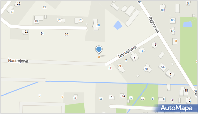 Warszawianka, Nastrojowa, 8, mapa Warszawianka