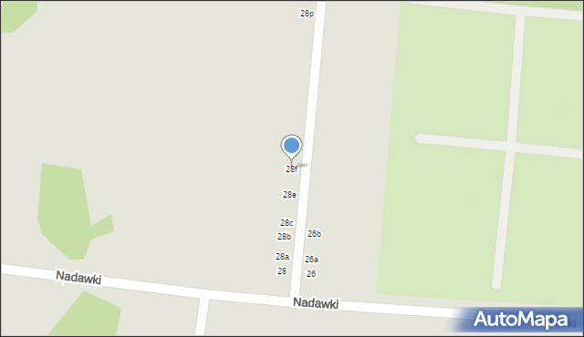 Wasilków, Nadawki, 28f, mapa Wasilków