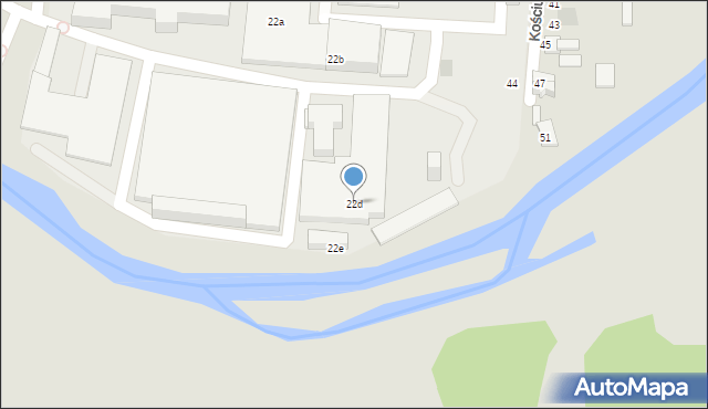 Wasilków, Nadrzeczna, 22d, mapa Wasilków