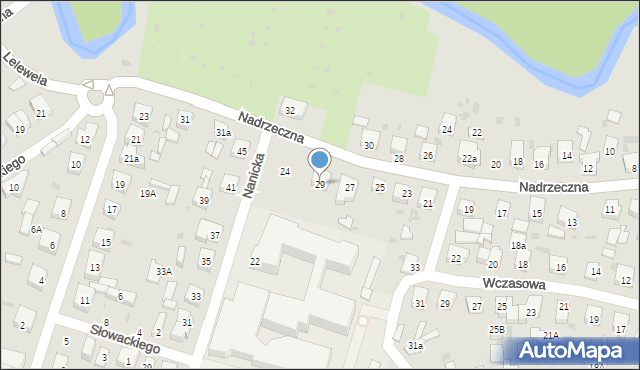 Wejherowo, Nadrzeczna, 29, mapa Wejherowo