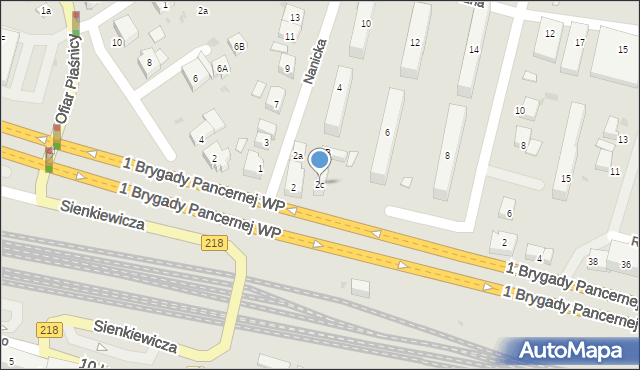 Wejherowo, Nanicka, 2c, mapa Wejherowo