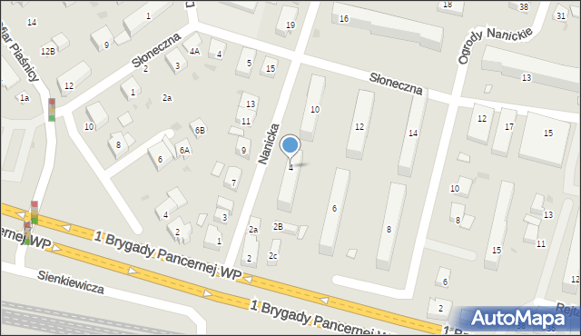 Wejherowo, Nanicka, 4, mapa Wejherowo