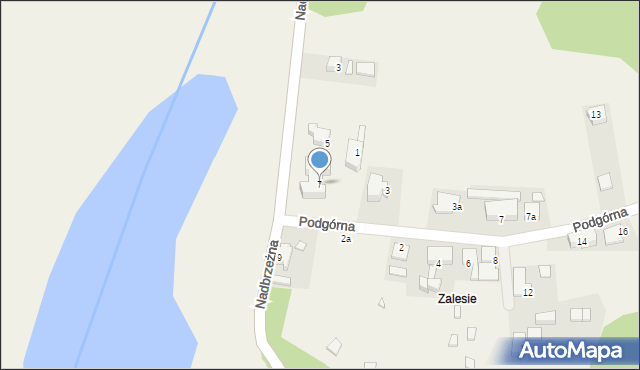 Wicko, Nadbrzeżna, 7, mapa Wicko