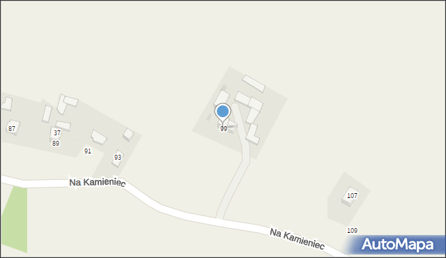 Widoma, Na Kamieniec, 99, mapa Widoma