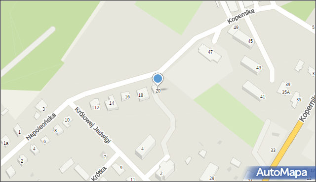 Wielbark, Napoleońska, 20, mapa Wielbark