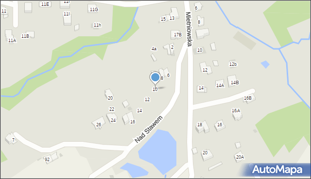 Wieliczka, Nad Stawem, 10, mapa Wieliczka