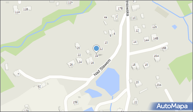 Wieliczka, Nad Stawem, 14, mapa Wieliczka