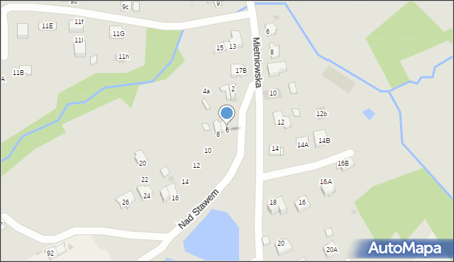 Wieliczka, Nad Stawem, 6, mapa Wieliczka