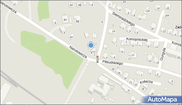Wieliczka, Narutowicza Gabriela, 4, mapa Wieliczka