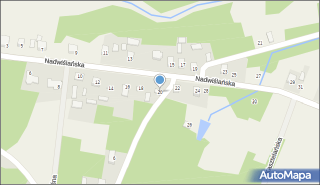 Winnica, Nadwiślańska, 20, mapa Winnica