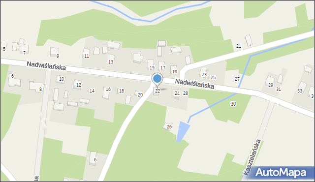 Winnica, Nadwiślańska, 22, mapa Winnica